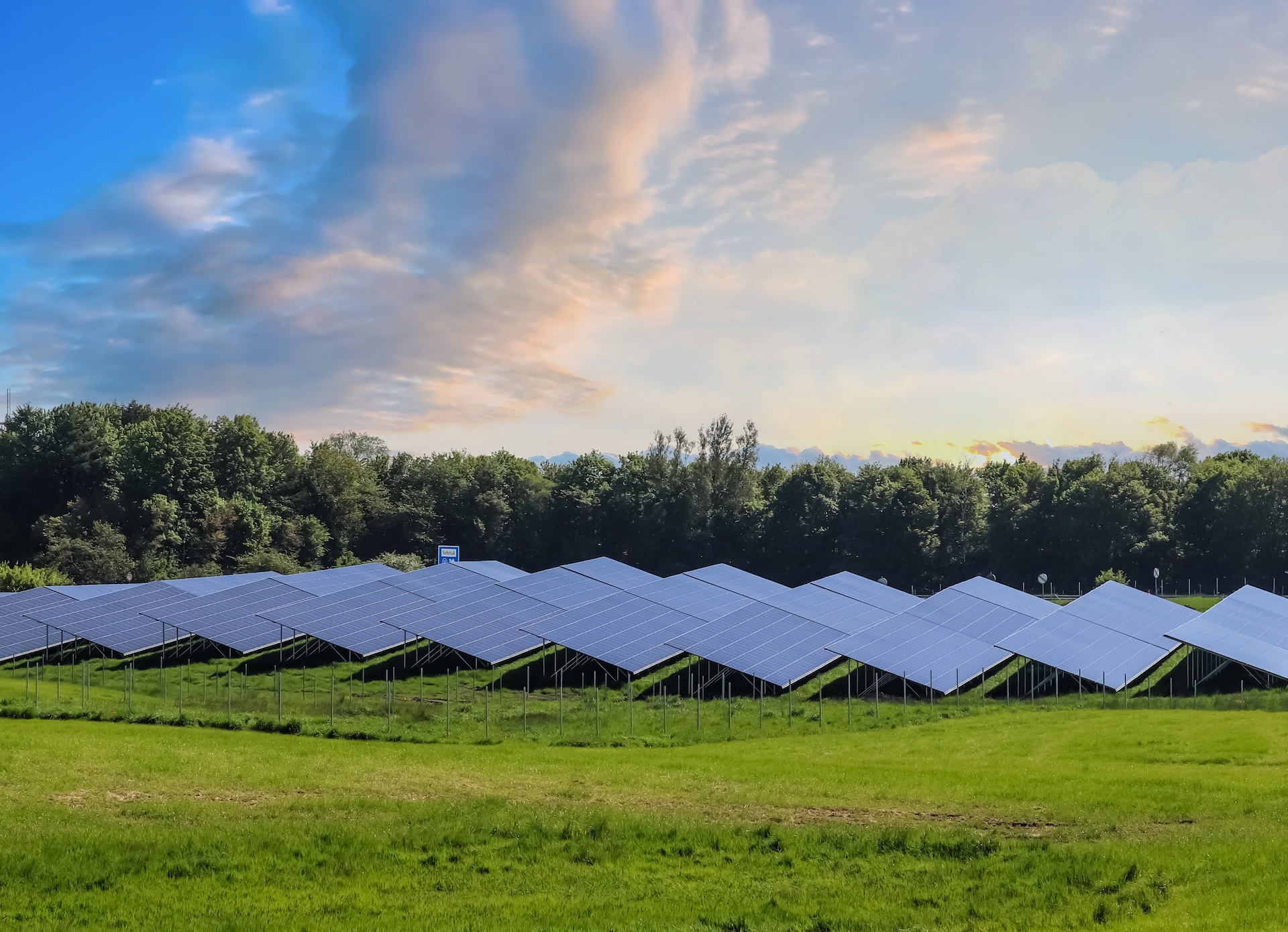 Solar Panels in a park